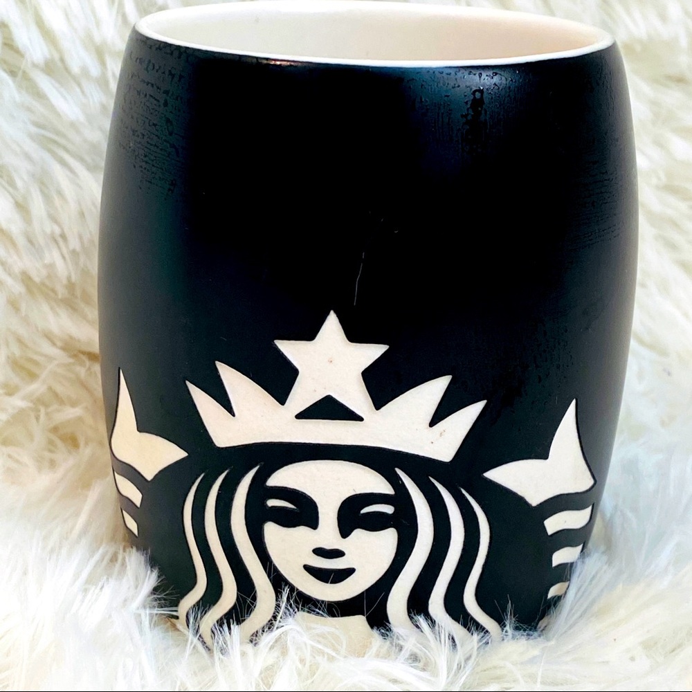 3/$30- 2011 Starbucks Mermaid Mug-Black/White